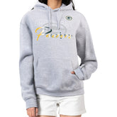 Green Bay Packers G-III 4Her by Carl Banks Women's Shadow Logo Fleece Pullover Hoodie Gray - NFL