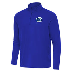 Seattle Seahawks Antigua 50th Season Intent Quarter-Zip Pullover Royal - NFL