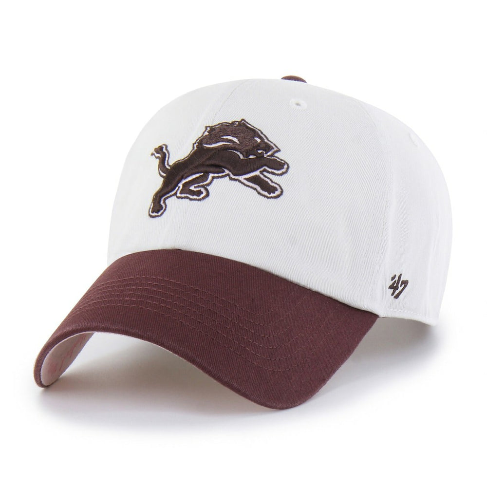 Detroit Lions '47 Unisex Love Letter Clean Up Adjustable Hat Stone/Burgundy - 47 brand