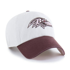 Baltimore Ravens '47 Unisex Love Letter Clean Up Adjustable Hat Stone/Burgundy - 47 brand