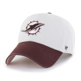 Miami Dolphins '47 Unisex Love Letter Clean Up Adjustable Hat Stone/Burgundy - 47 brand
