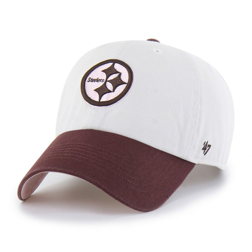 Pittsburgh Steelers '47 Unisex Love Letter Clean Up Adjustable Hat Stone/Burgundy - 47 brand