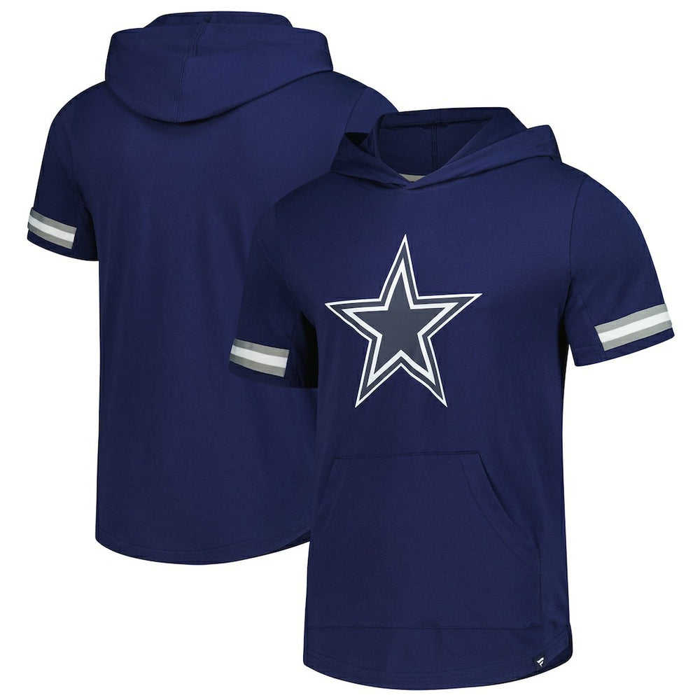 Dallas Cowboys Optimal Play Short Sleeve Hooded T-Shirt Navy - Fanatics