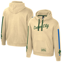 NBA - Milwaukee Bucks Stadium Essentials Unisex 2025/26 City Edition City Star Hoodie - Cream