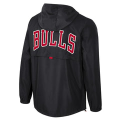 NBA - Chicago Bulls Stadium Essentials Unisex Compete Quarter-Zip Hoodie Jacket - Black