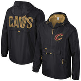 NBA - Cleveland Cavaliers Stadium Essentials Unisex Compete Quarter-Zip Hoodie Jacket - Black