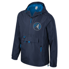 NBA - Minnesota Timberwolves Stadium Essentials Unisex Compete Quarter-Zip Hoodie Jacket - Navy