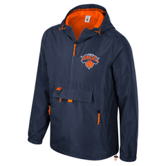 NBA - New York Knicks Stadium Essentials Unisex Compete Quarter-Zip Hoodie Jacket - Blue