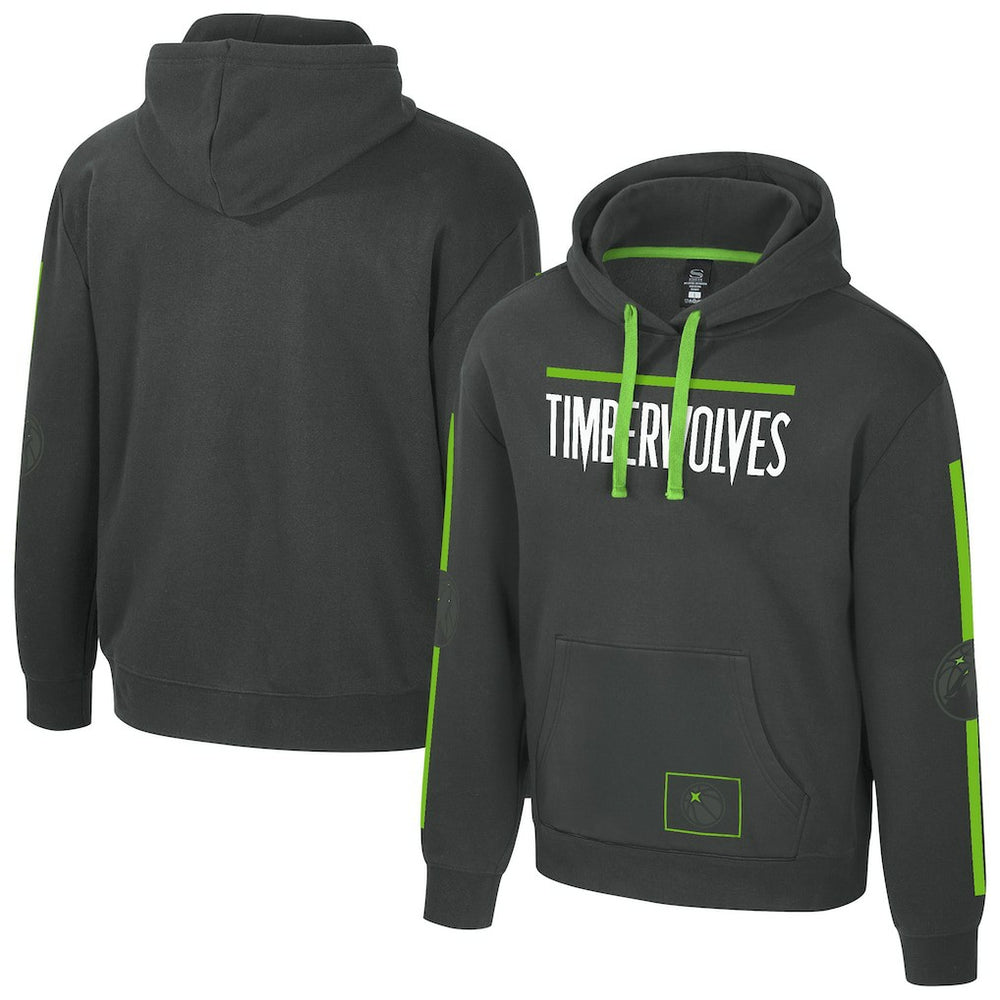 NBA - Minnesota Timberwolves Stadium Essentials Unisex City Star Hoodie - Charcoal