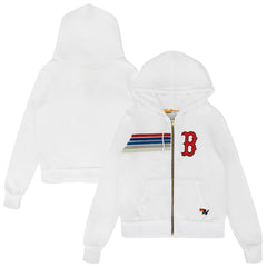 Boston Red Sox Aviator Nation x MLB Unisex Five-Stripe Tri-Blend Full-Zip Hoodie Near Me