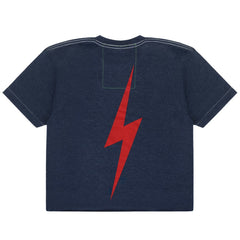 Boston Red Sox Aviator Nation x MLB Women's Cropped Boyfriend Tri-Blend T-Shirt Near Me