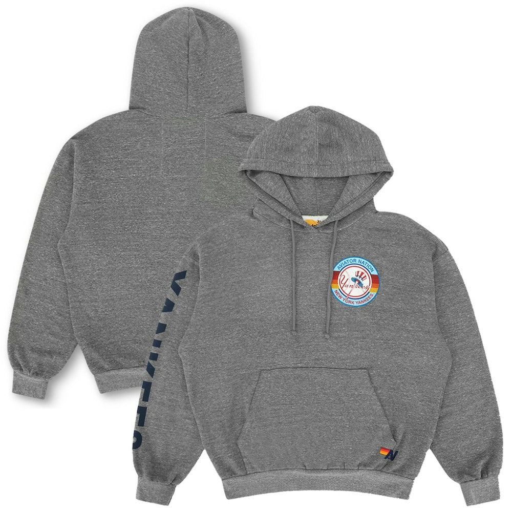 New York Yankees Aviator Nation x MLB Unisex Relaxed Tri-Blend Hoodie Clearance