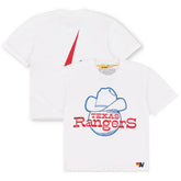 Texas Rangers Aviator Nation x MLB Women's Bolt Boyfriend Tri-Blend T-Shirt Near Me