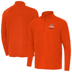 Cincinnati Bengals Antigua Streak Intent Quarter-Zip Sweatshirt Orange - NFL