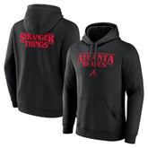 Atlanta Braves Stranger Things Logo Lockup Pullover Hoodie Online