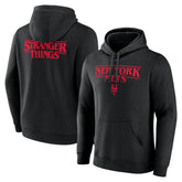 New York Mets Stranger Things Logo Lockup Pullover Hoodie Clearance