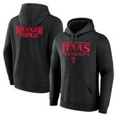 Texas Rangers Stranger Things Logo Lockup Pullover Hoodie Online