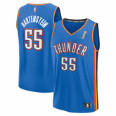 Fanatics - Isaiah Hartenstein Oklahoma City Thunder 2025 NBA Finals Champions Fast Break Replica Player Jersey - Blue - Icon Edition