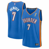 Fanatics - Chet Holmgren Oklahoma City Thunder 2025 NBA Finals Champions Fast Break Replica Player Jersey - Blue - Icon Edition