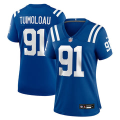 JT Tuimoloau Indianapolis Colts Women's Team Game Jersey Royal - Nike
