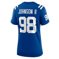 Eric Johnson II Indianapolis Colts Women's Team Game Jersey Royal - Nike