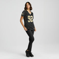 Davon Godchaux New Orleans Saints Women's Team Game Jersey Black - Nike