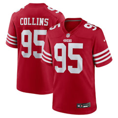 Alfred Collins San Francisco 49ers Team Game Jersey Scarlet - Nike