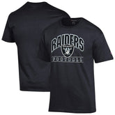 Las Vegas Raiders Champion Football T-Shirt Black - NFL