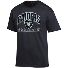 Las Vegas Raiders Champion Football T-Shirt Black - NFL
