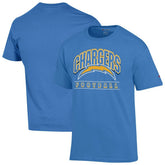 Los Angeles Chargers Champion Football T-Shirt Powder Blue - NFL