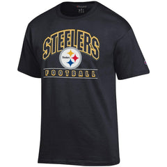 Pittsburgh Steelers Champion Football T-Shirt Black - NFL