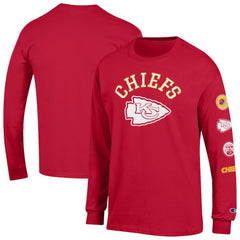 Kansas City Chiefs Champion Seal Long Sleeve T-Shirt Red - NFL
