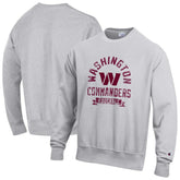 Washington Commanders Champion Reverse Weave Fleece Pullover Sweatshirt Heather Gray - NFL