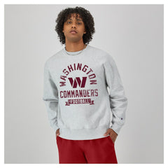 Washington Commanders Champion Reverse Weave Fleece Pullover Sweatshirt Heather Gray - NFL