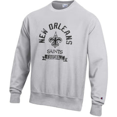 New Orleans Saints Champion Reverse Weave Fleece Pullover Sweatshirt Heather Gray - NFL