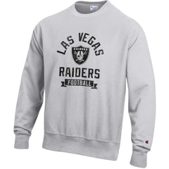Las Vegas Raiders Champion Reverse Weave Fleece Pullover Sweatshirt Heather Gray - NFL