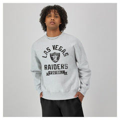 Las Vegas Raiders Champion Reverse Weave Fleece Pullover Sweatshirt Heather Gray - NFL