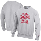 San Francisco 49ers Champion Reverse Weave Fleece Pullover Sweatshirt Heather Gray - NFL