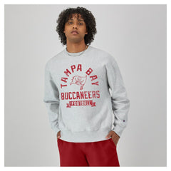 Tampa Bay Buccaneers Champion Reverse Weave Fleece Pullover Sweatshirt Heather Gray - NFL