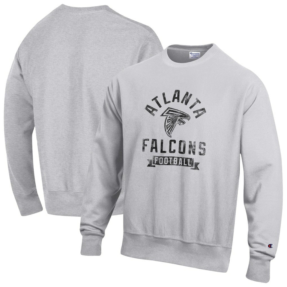 Atlanta Falcons Champion Reverse Weave Fleece Pullover Sweatshirt Heather Gray - NFL