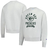 Green Bay Packers Champion Reverse Weave Fleece Pullover Sweatshirt Heather Gray - NFL