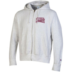 Washington Commanders Champion Reverse Weave Full-Zip Hoodie Heather Gray - NFL