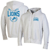 Detroit Lions Champion Reverse Weave Full-Zip Hoodie Heather Gray - NFL