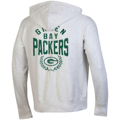 Green Bay Packers Champion Reverse Weave Full-Zip Hoodie Heather Gray - NFL