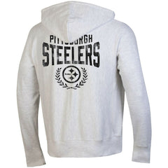 Pittsburgh Steelers Champion Reverse Weave Full-Zip Hoodie Heather Gray - NFL