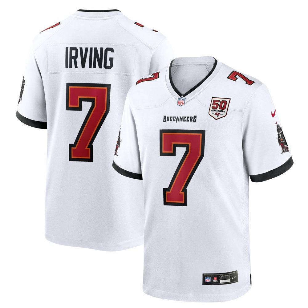 Bucky Irving Tampa Bay Buccaneers 50th Season White Game Jersey White - Nike