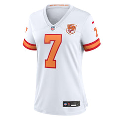 Bucky Irving '76 Tampa Bay Buccaneers Women's 50th Season Game Jersey White - Nike
