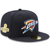 New Era - Oklahoma City Thunder 2025 NBA Finals Champions Side Patch 59FIFTY Fitted Hat - Navy