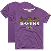 Baltimore Ravens Homage Youth Love Sign x ASL 2.0 Tri-Blend T-Shirt Purple - NFL