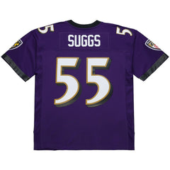 Terrell Suggs Baltimore Ravens 2003 Legacy Replica Jersey Purple - Mitchell & Ness